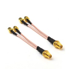 5-Pack Dual SMA Male to SMA Female RG316 Antenna Adapter Splitter Combiner Cable