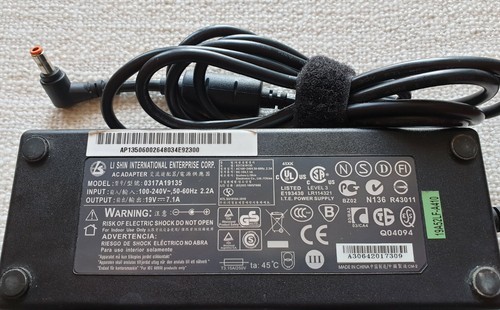 Adaptador Transformador Cargador LI SHIN 19V 7.1A 135W 0317A19135 Acer 9810 9814 - Imagen 2 de 5