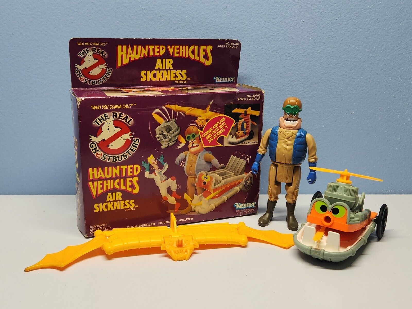 The Real Ghostbusters Haunted Vehicles Air Sickness Kenner w/ box Complete