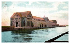 Niagara Falls, NY Power Company Power House Exterior View March 3, 1908 -A84