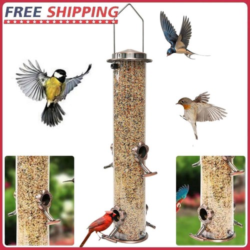 Wild Bird Feeder with 4 Feeding Ports Wild Bird Hanging Feeder for