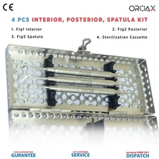 Dental OROAX 4pcs Interior Posterior Spatula Kit Multi-Purpose Instruments