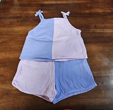 Wonder Nation Girls Tank Top and Shorts Set, 2-Piece, Sizes M 7/8
