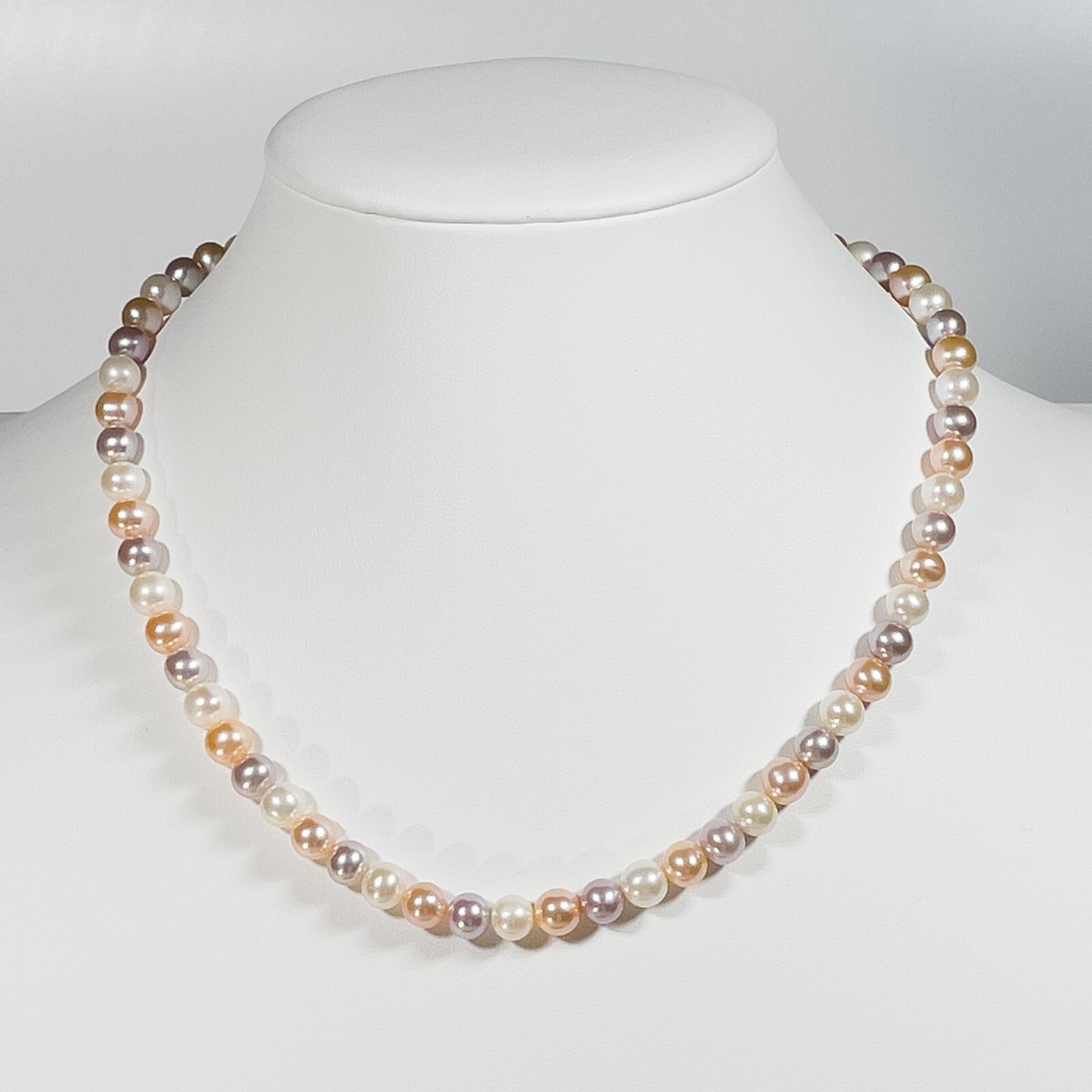 THE PEARL SOURCE 14K Gold 6-7mm AAAA Quality Round Multicolor