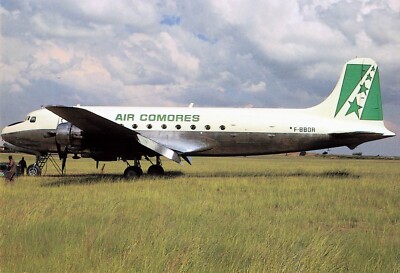 Postcard Airline AIR COMORES F-BBDA Douglas DC-4 Limited CC9.