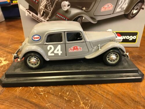 BURAGO 1: 24 METAL KIT CITROEN 15 CV TA 1938 PARZIALMENTE ASSEMBLATA - Foto 3 di 3