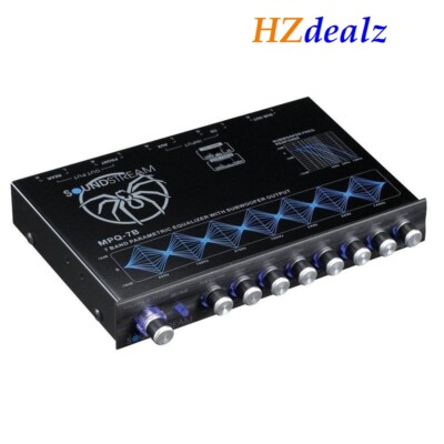 SOUNDSTREAM MPQ-7B PARAMETRIC EQUALIZER 7-BAND 8 VOLTS MAX OUTPUT FOR AMPLIFIER