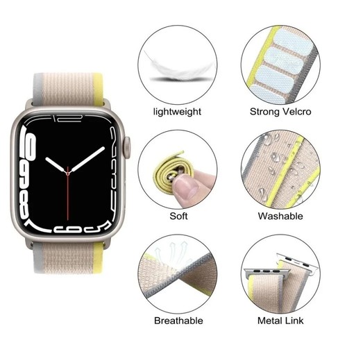 2x Nylon Alpine Loop Strap for Aple Watch Ultra Band Bracelet iwatch Ultra 7 8 6 - Photo 8 sur 18