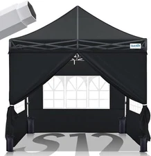 Quictent 10x10 Heavy Duty Pop Up Canopy Tent with Enclosed Sidewalls Easy Set-up