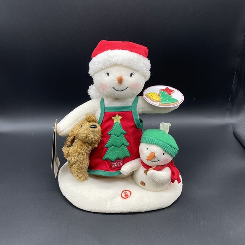 Hallmark 2015 Time for Cookies Animated Jingle Pals Snowman Dog WORKS w/ Tags