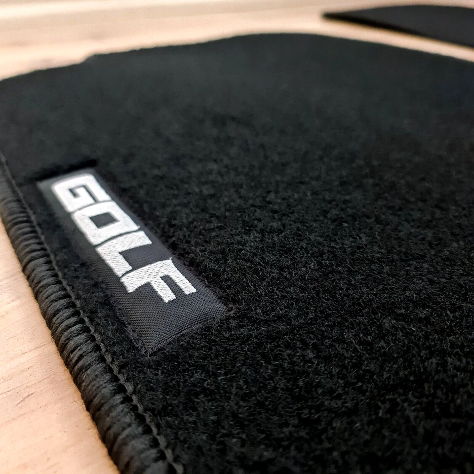 Передние автомобильные напольные коврики велюровые для VW Golf MK2 1983-1992 водонепроницаемые ковровые покрытия - Изображение 2 из 4