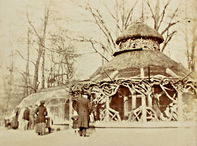 Antikes Foto DIE VOLIERE - PEARSON PARK (Rumpf) ca 1870er/80er Jahre