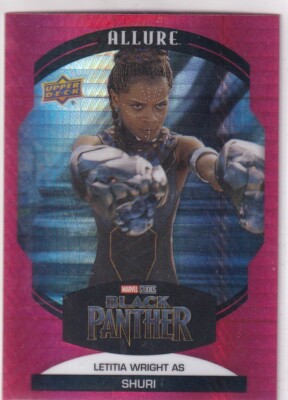Upper Deck 2022 Marvel Studios Allure No. 72 Letita Wright as Shuri Red Prism