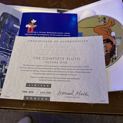 Walt Disney Treasures: The Complete Pluto Volume 1 - 1930 - 1947