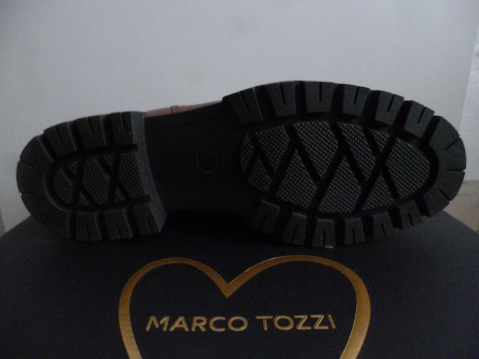 Marco Tozzi Boots Ankle Boots Shoes Leather Brown 25408 - Image 4 of 4