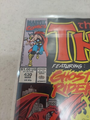 The Mighty Thor #430 | Ghost Rider | 1990 Marvel Comics | eBay