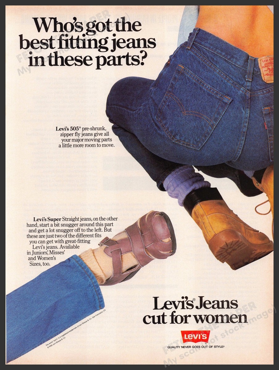 その他 VINTAGE Levi's 80s advertising POSTER Levi's 1980s Print Advertisement Ad 1987 Kid Pair of Jeans
