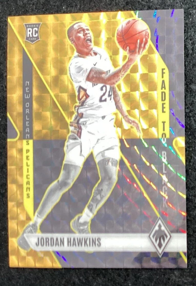 2023-24 Panini Phoenix Fade To Black RC Gold  /10 Jordan Hawkins #24 Pelicans