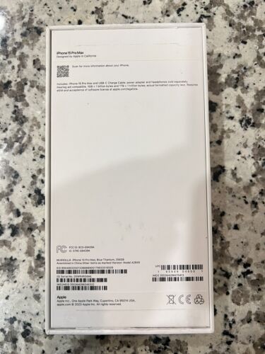 Empty Box for Apple iPhone 16 15 14 plus pro pro max 128 256 GB various models - Photo 9 sur 23