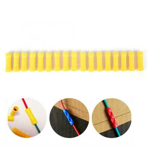 200Pcs Insulated Straight Butt Connectors Electrical Crimp Terminals Wire Cable - Picture 6 of 18