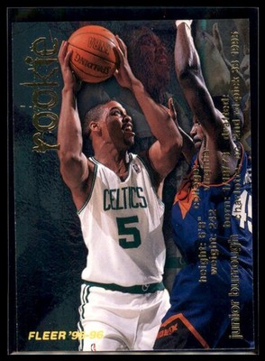 1995-96 Fleer European Junior Burrough #354 Boston Celtics