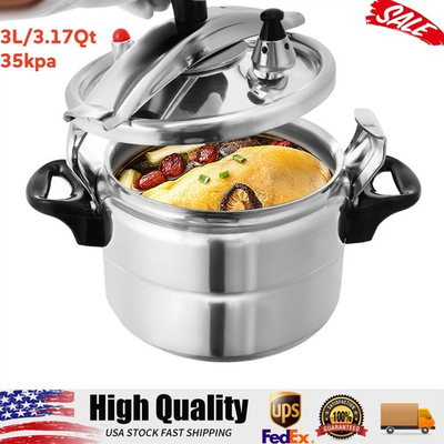 #ad #ad 3L Round Tabletop Stove Cooktop Wide Pressure Aluminum Alloy Pressure Cooker $54.40