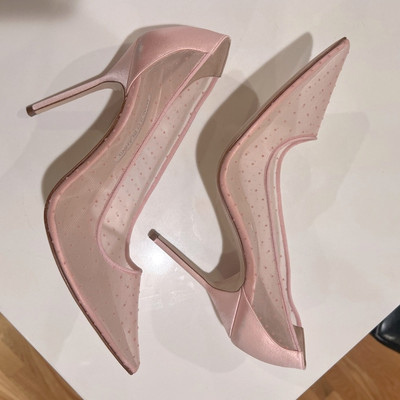Gorgeous light pink sheer Manolo Blahnik heels