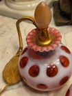 Rare Fenton Glass Opal Coin Dot Vanity Set For Devilbiss — photo 7