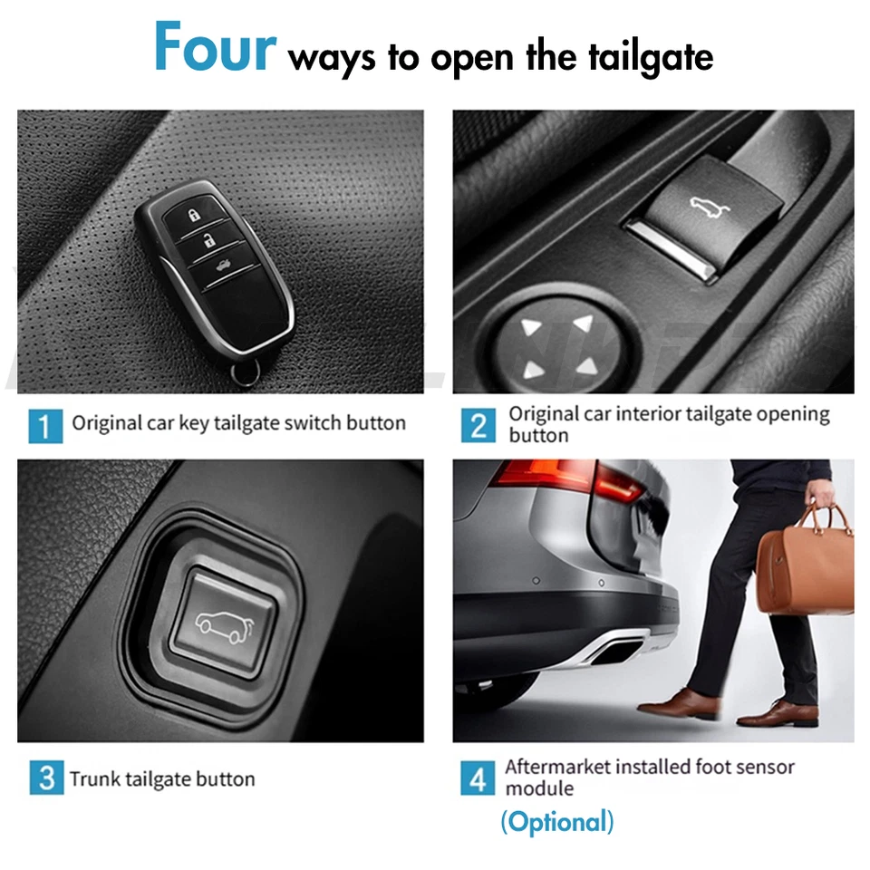 Elevador de puerta trasera eléctrica retrofit apto para Toyota Land Cruiser LC300 J300 2022-2025 Foto 4 de 4