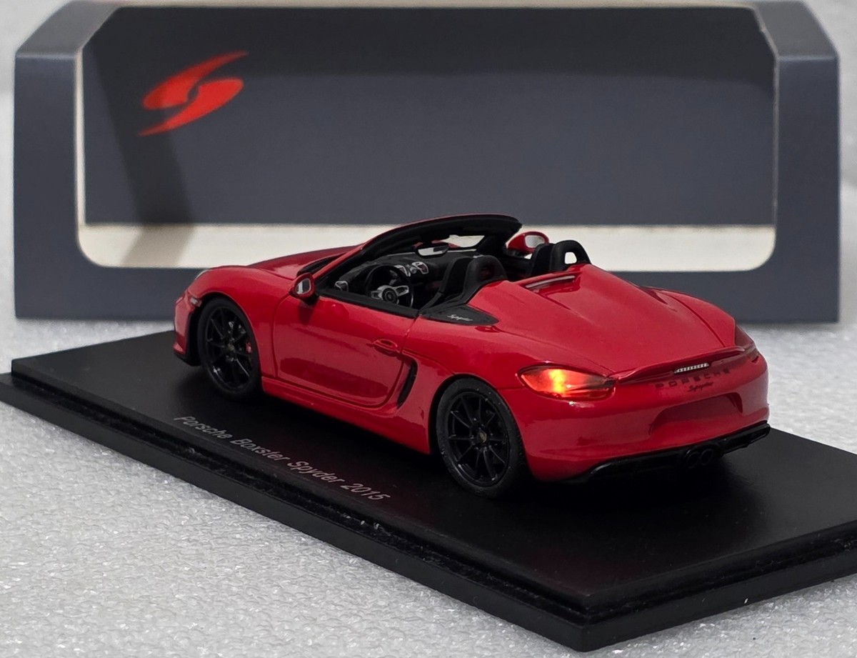 Porsche 981 Boxster Spyder 2015 Red 1:43 Spark S4932 EXTREMELY