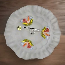 VINTAGE Westmoreland Clear Satin Glass Panele...