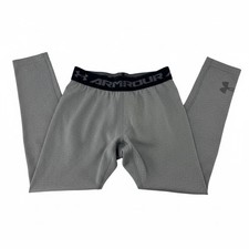 Under Armour Kids ColdGear Fitted Base Layer Leggings Gray YSM YSmall