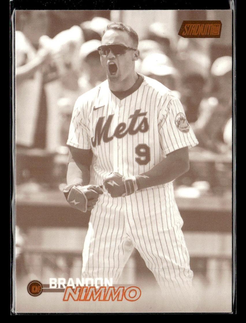 2023 Stadium Club #29 Brandon Nimmo Sepia Card New York Mets