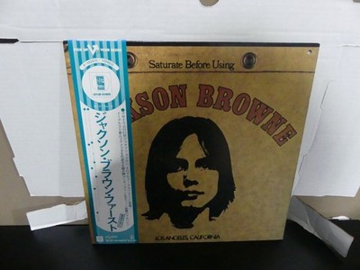 Jackson Browne Saturate Before Using LP P-10241Y Japanese w/OBI & Insert