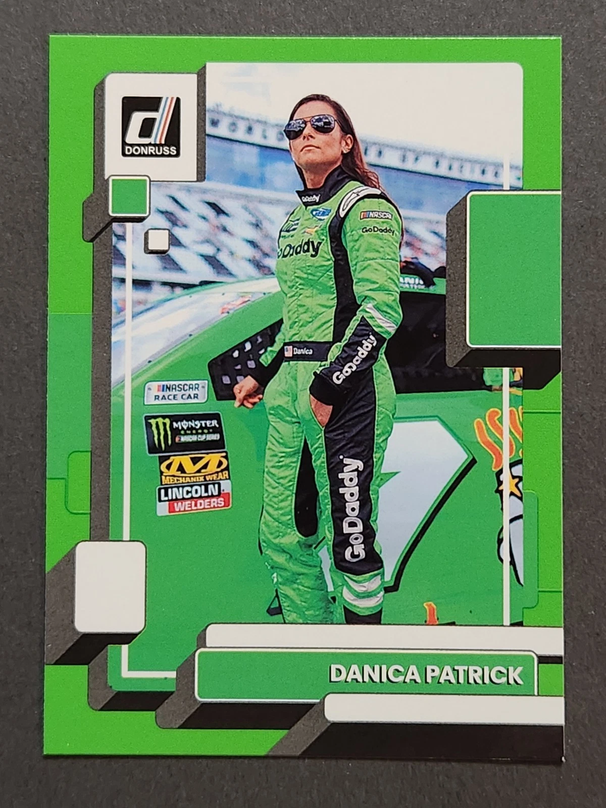2023 Panini Donruss NASCAR Racing 91 Danica Patrick Lime Green Parallel