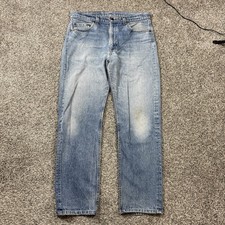 Vintage 70s Levi s 505 Red Tab 36x32 Straight Leg Denim Pants Made In USA