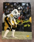 JACK LAMBERT "HOF '90" Pittsburgh Steelers Signed Auto 8 x 10 Photo w/COA