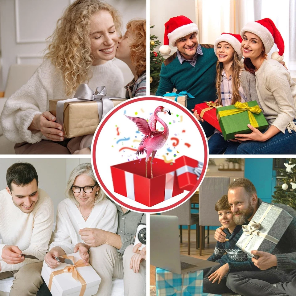 花园火烈鸟雕像和雕塑,户外金属鸟场艺术,粉红色 Fla... — 第 2/4 张图片