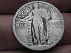 1923 P Silver Standing Liberty Quarter, Philadelphia, Good/VG Details