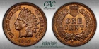CACG MS-64 RB 1907 Indian Head Cent, Predominately Red w/ Gem Quality Surfaces!