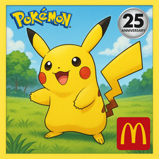Pokemon McDonald's 25th Anniversary Promos Complete Non-Holo Set Bundle 25/25 
