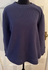 Champion Women's Size M Quilted Dark Blue Michigan Wolverines Sweatshirt