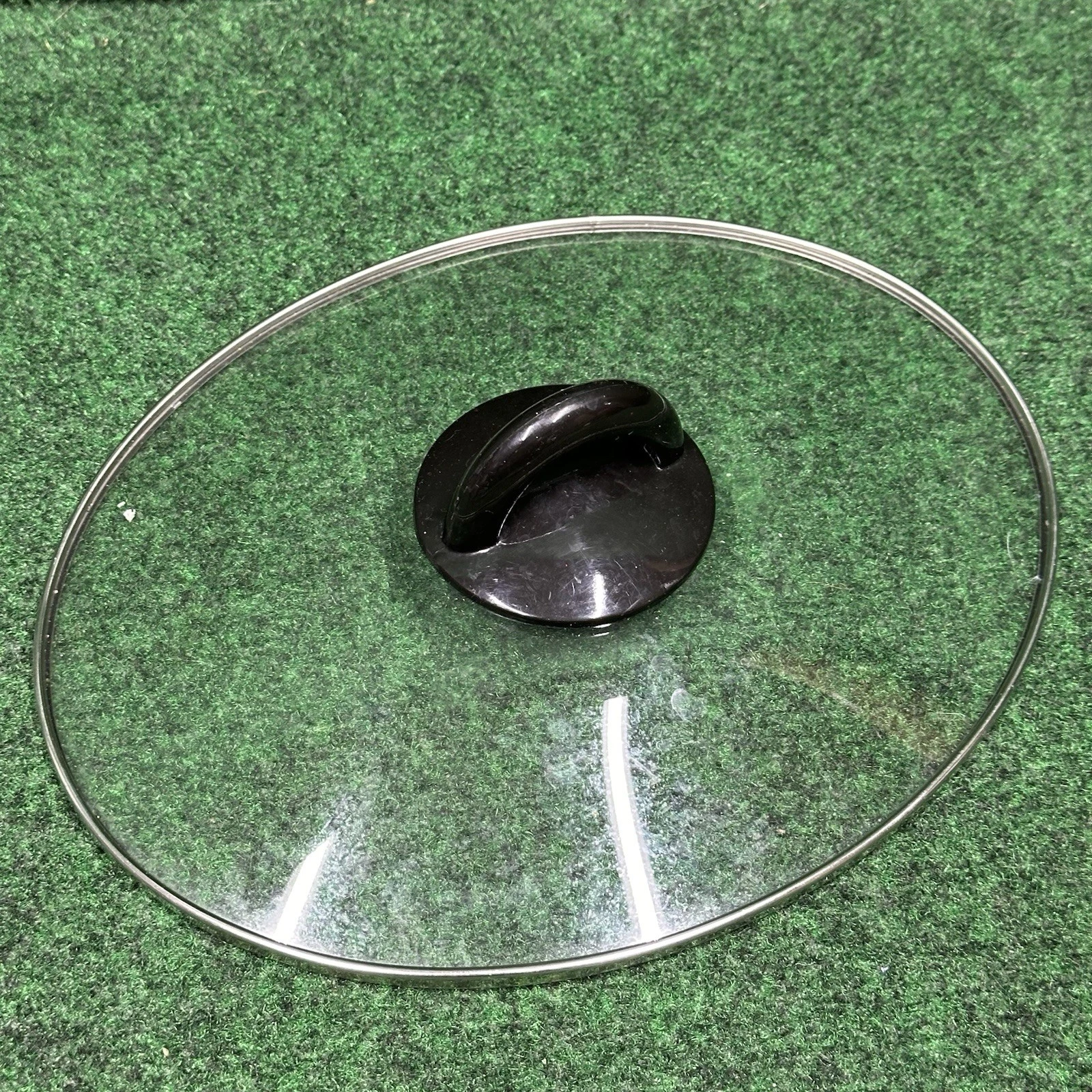 Crock Pot Slow Cooker 10" x 8.25” Oval Glass REPLACEMENT LID Black Handle