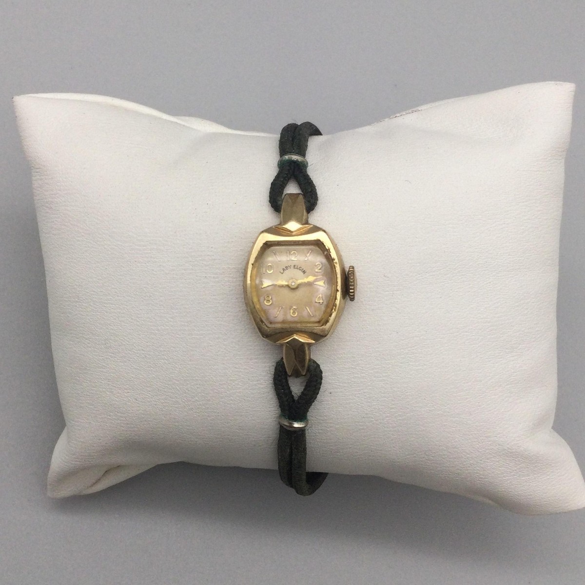 Vintage Elgin Lady Elgin Womens Watch 14mm Cocktail 14K GF 1950's
