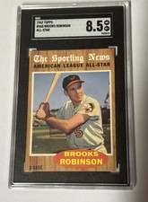 1962 Topps #468 Brooks Robinson All-Star Orioles HOF SGC 8.5 High grade Centered