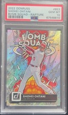 2022 Panini Donruss Bomb Squad Shohei Ohtani #BS-3 Rapture PSA 10 GEM MINT