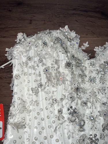 NWT Farage Paris Destiny Ivory Wedding Bodice Corset Swarovski Crystal 10 $2780 - Picture 3 of 11
