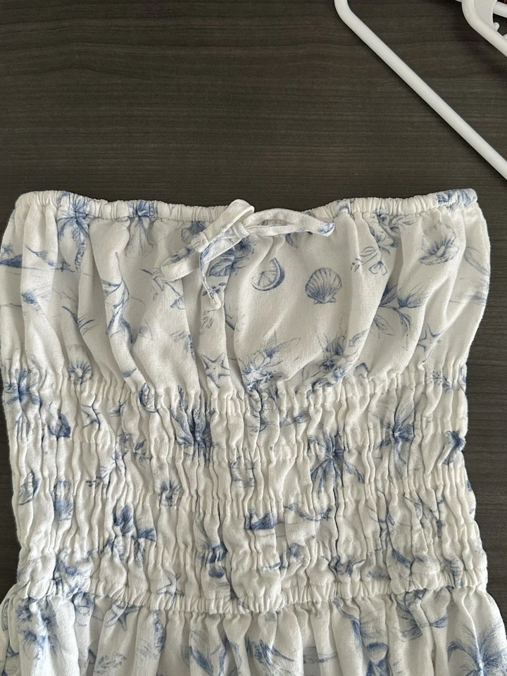 Maxi Vestido Hollister Para Mujer Pequeño Boho Babydoll Floral Campesino Años 90 Cottagecore Foto 4 de 4