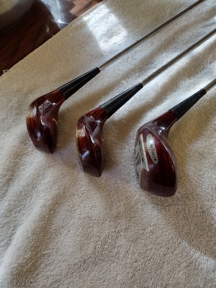 Titleist Laminated Woods,70 年代,发球杆,4,5,非常轻微的磨损,很好,需要握把 — 第 4/4 张图片