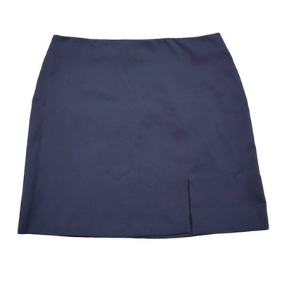 Active USA Skirt Womens 1XL Blue Side Slit Mid Rise Back Zip Above the Knee